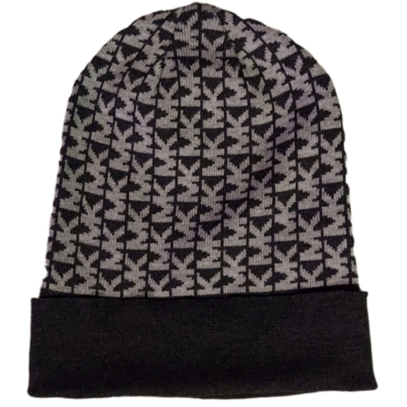 Michael Kors Accessories - NWOT Michael Kors gray monogram beanie hat